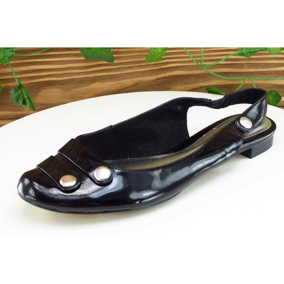Seychelles Sz 6.5 M Black Slingback Synthetic Women‎ Sandals - Picture 1 of 8
